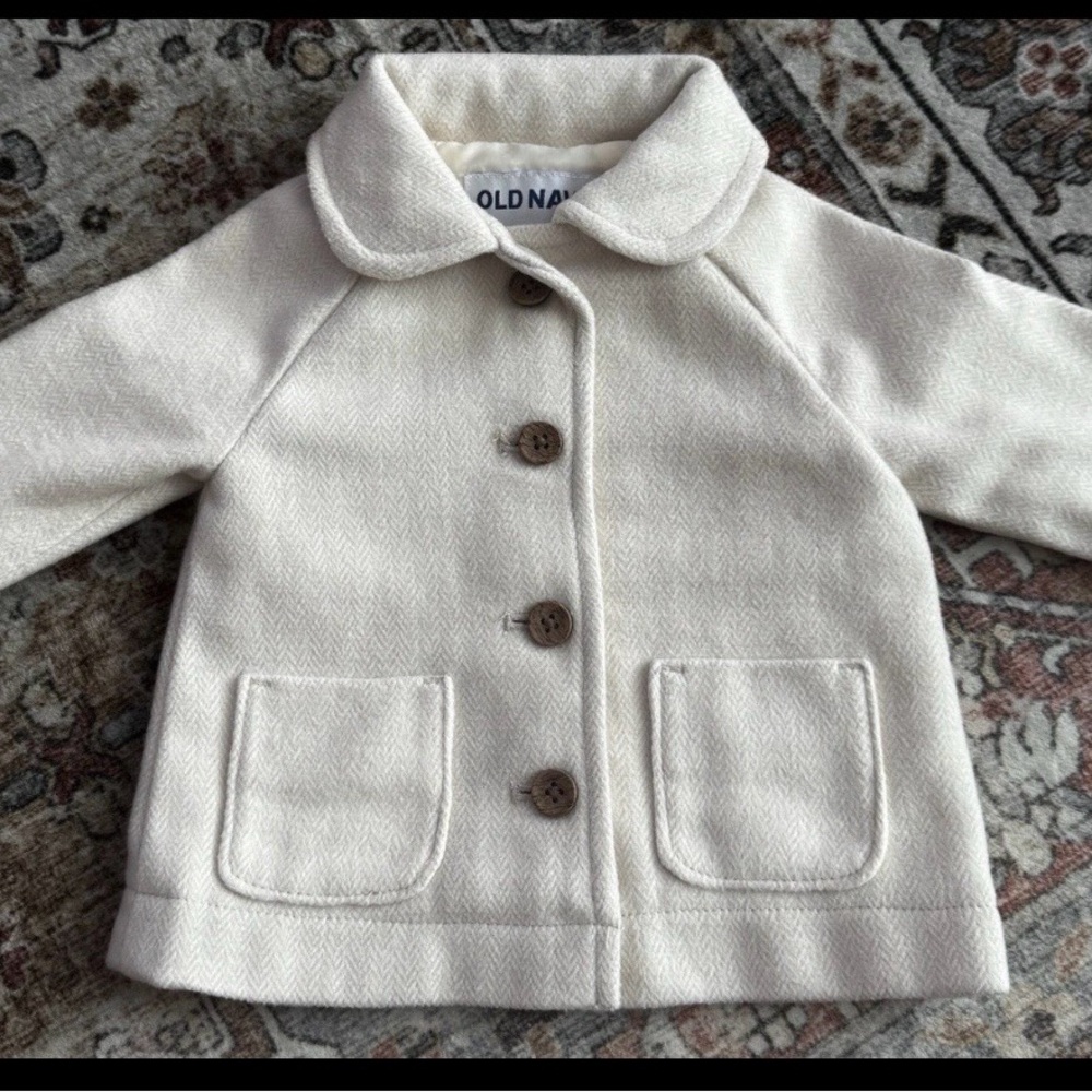 Old Navy Kids Cream Pea Coat